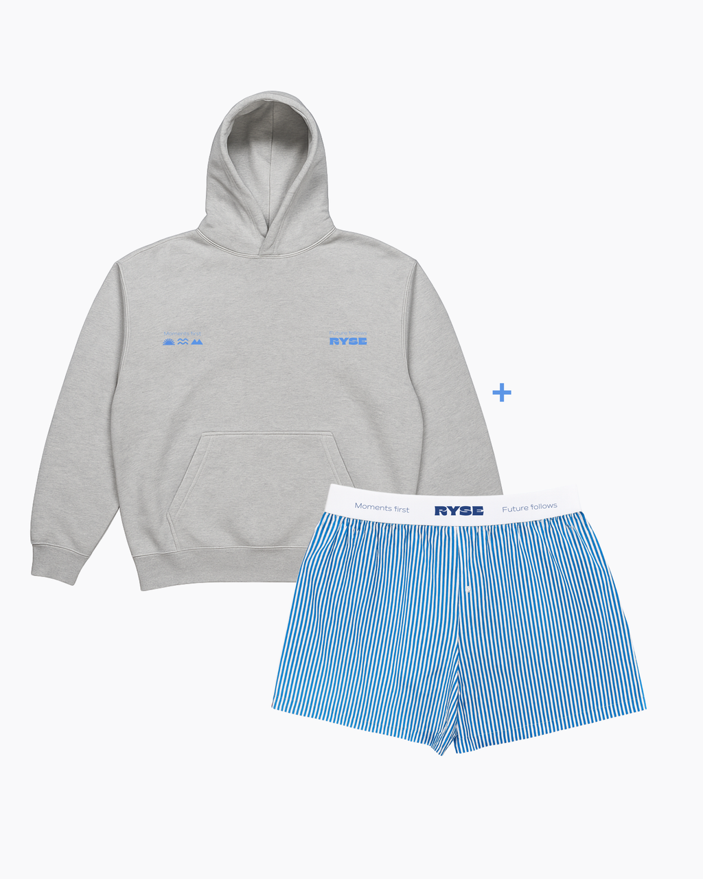 Pack Hoodie + Caleçon - Bleu