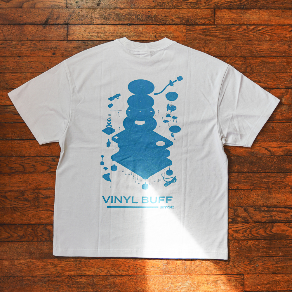 Pack tee vinyl buff blue & brown