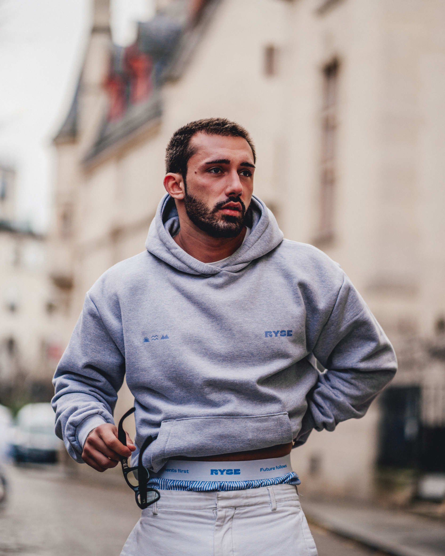 Hoodie Paris - Bleu