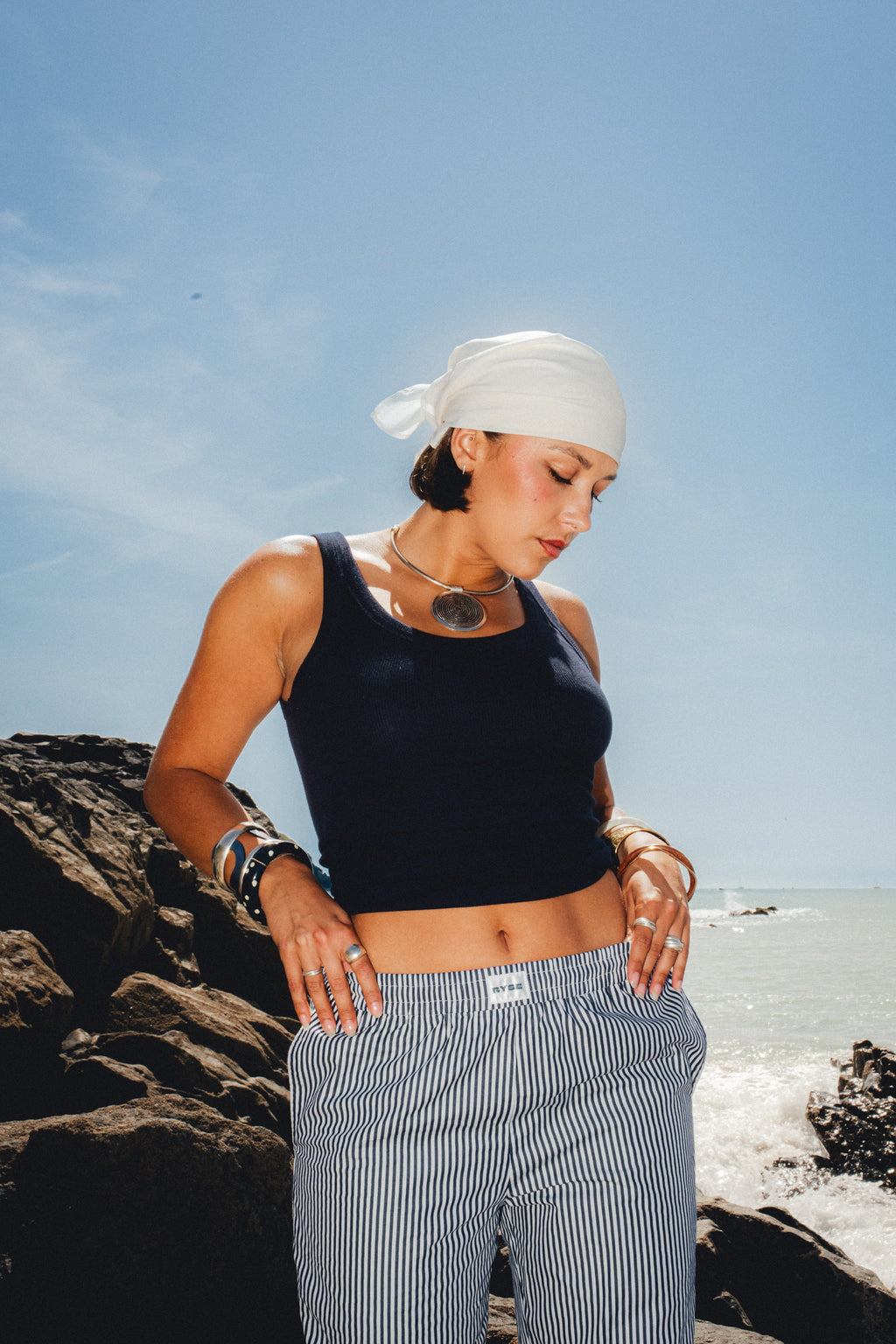 Pantalon rayé