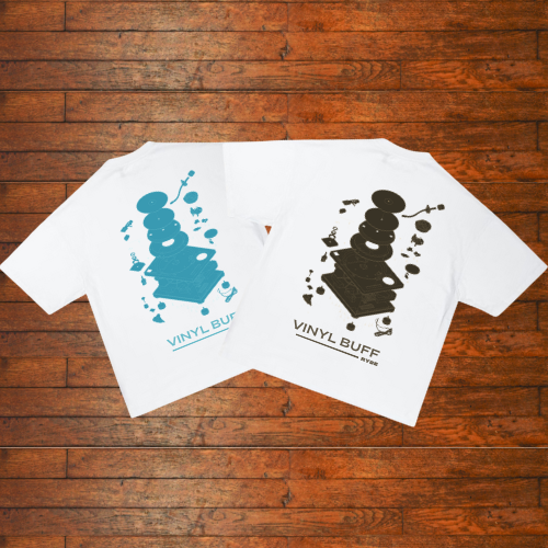 Pack tee vinyl buff blue & brown