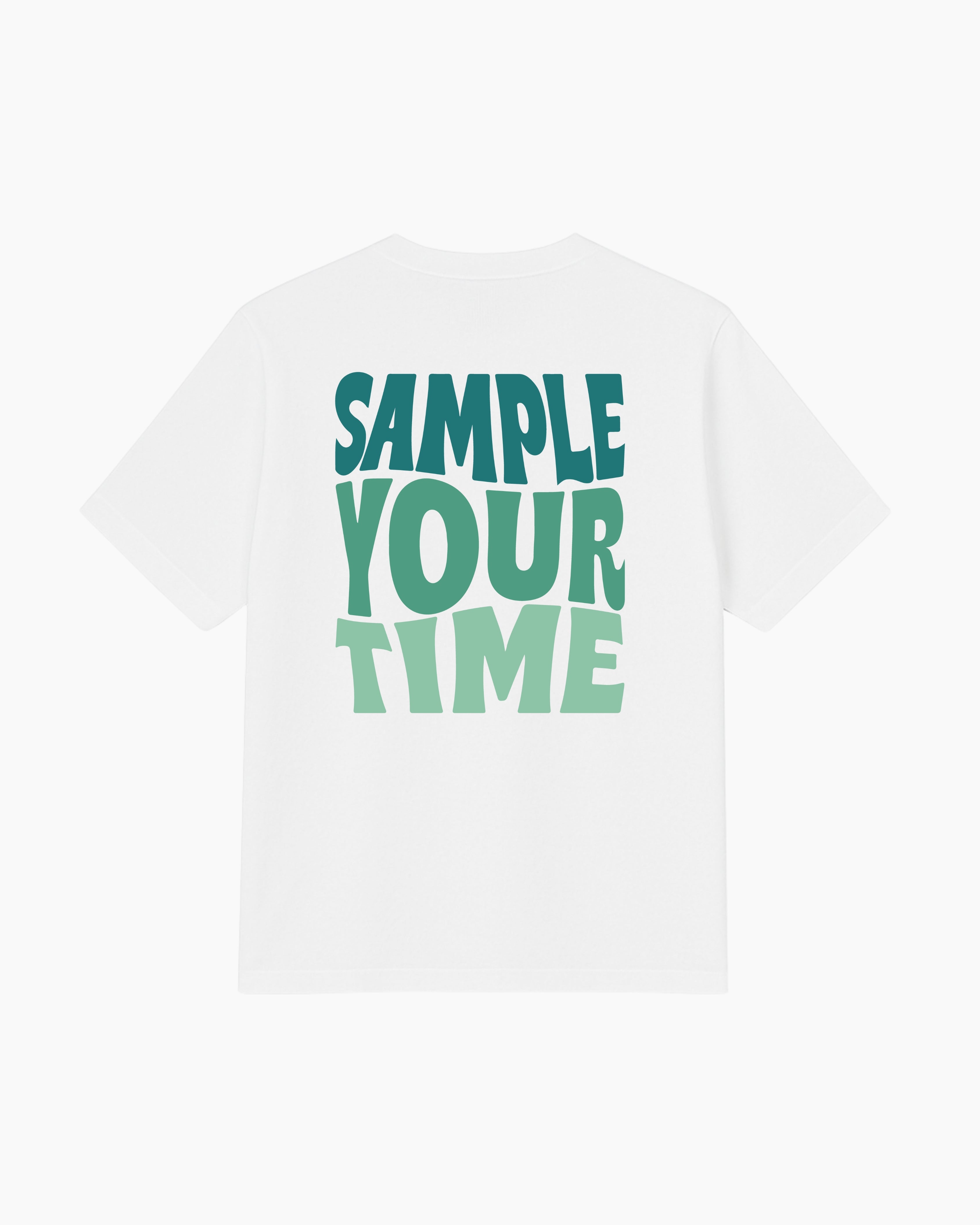 T-shirt sample your time vert