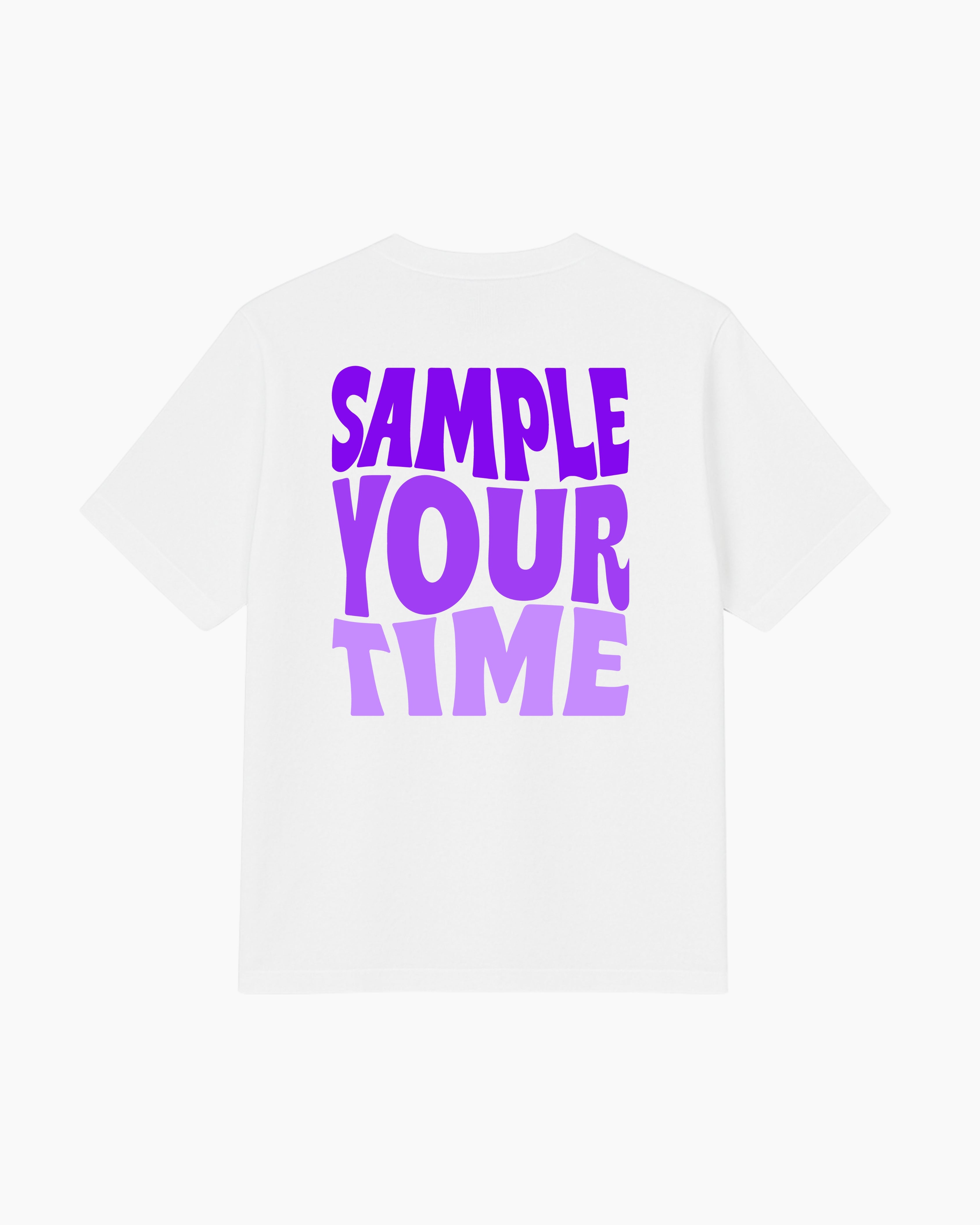 T-shirt sample your time violet