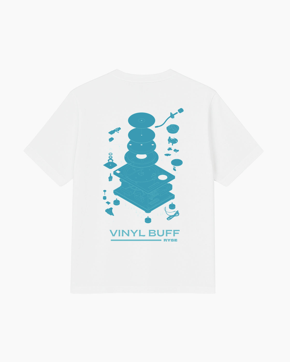 T-shirt vinyl buff blue