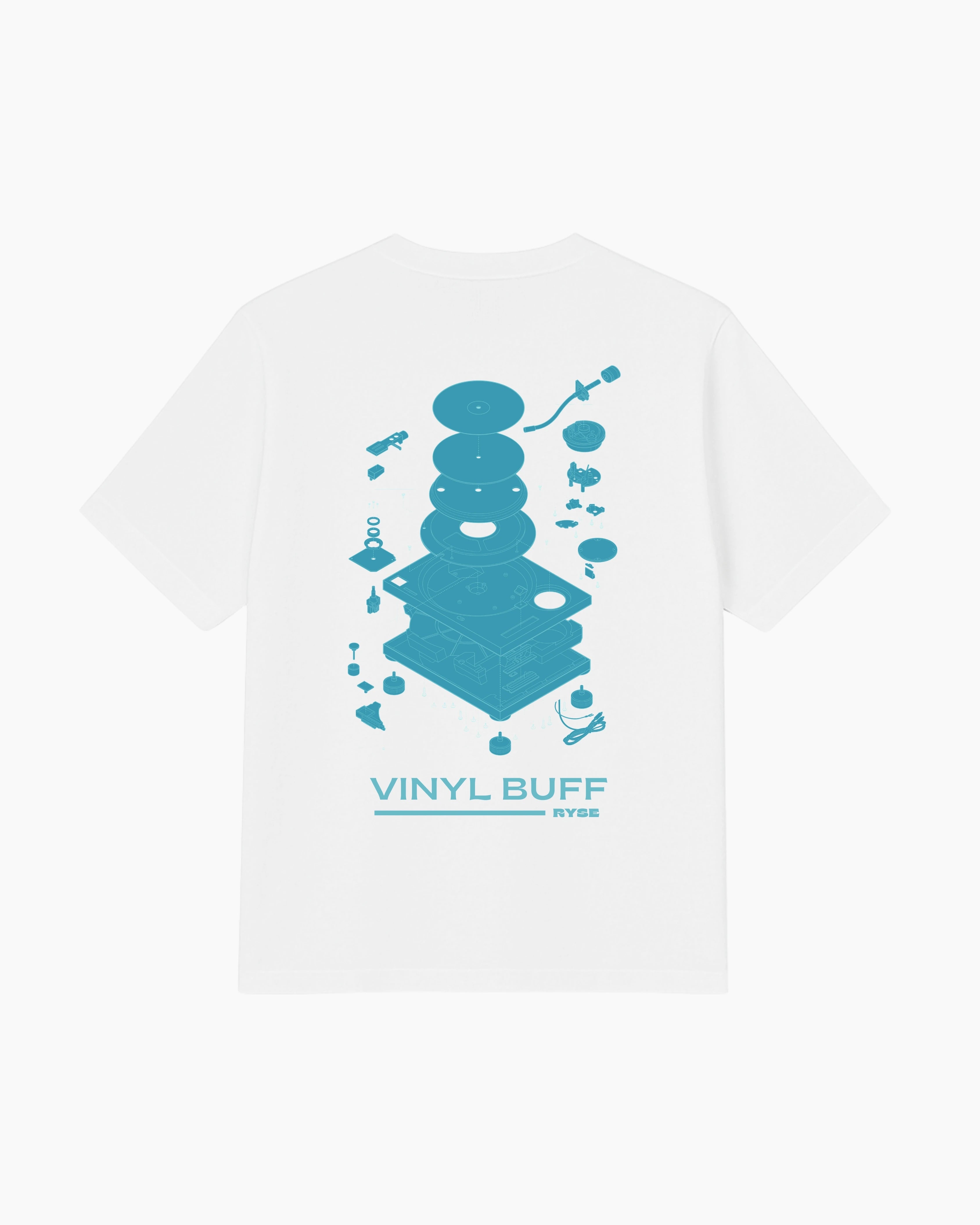 T-shirt vinyl buff blue