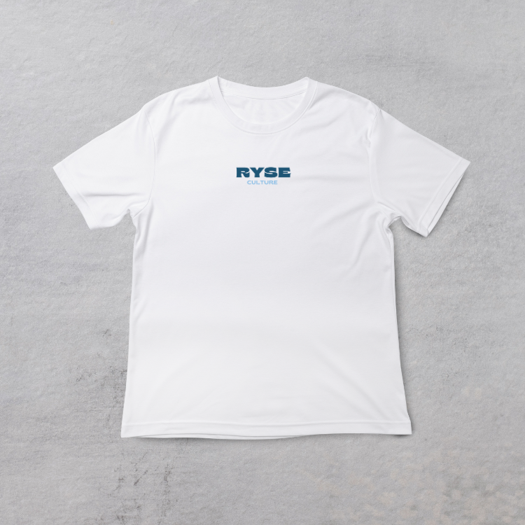 T-shirt sample your time bleu